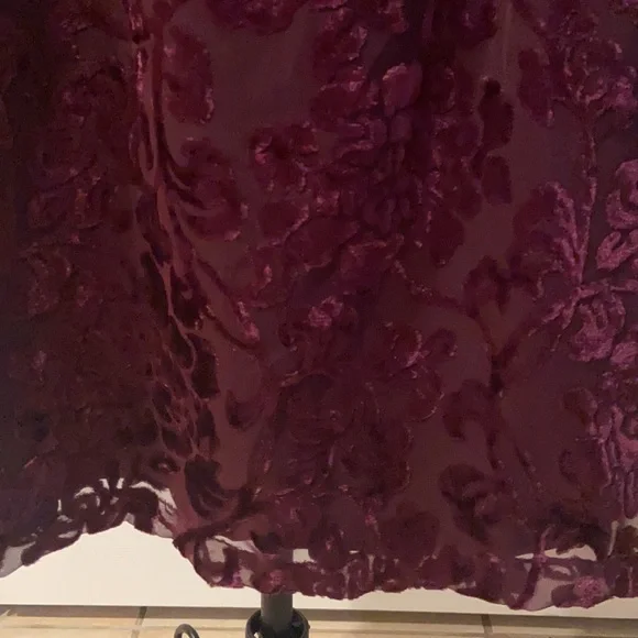 NWOT Rampage Burgundy Dress Size 5 Lined Shell 54% Rayon 46% Polyester Adorable - Picture 4 of 8